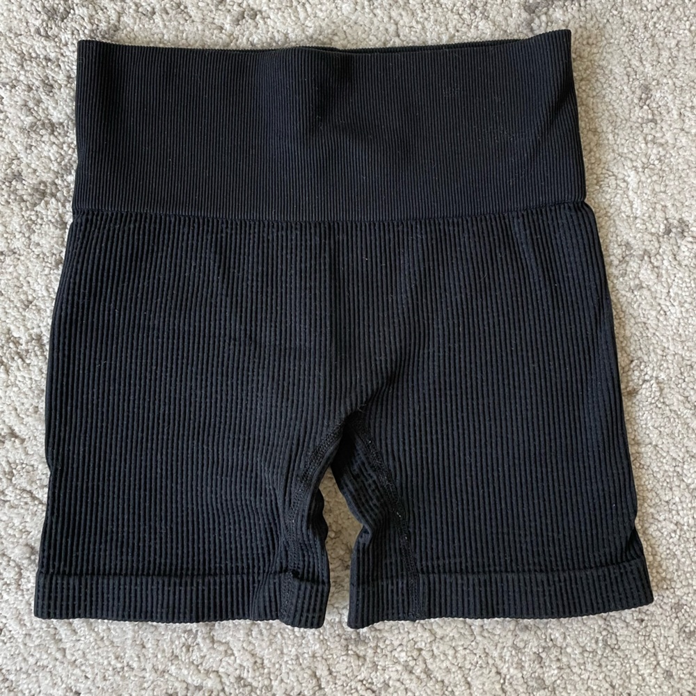 Ribbed Colsie Black Shorts Small